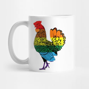 Chicken 3: Rainbow Pride Flag (2022) Mug